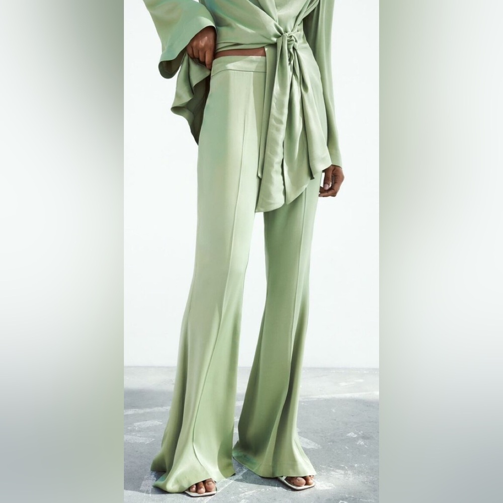 Satin Zara pants flare